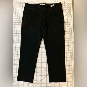 GAP Women’s Size 6R Black Two-Way Stretch Slim Cropped Pants